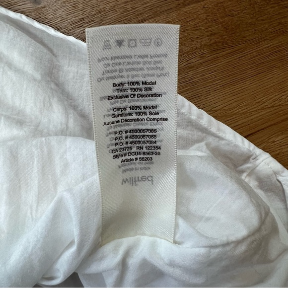 Aritzia Wilfred White Allier Embroidered Shift Dress - Picture 8 of 14